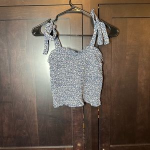 Abercrombie & Fitch Tie-Strap Floral Tank Top